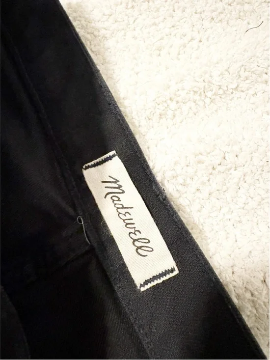 Madewell Black Slim Wide-Leg Crop Jeans Size 24 - Picture 2 of 4